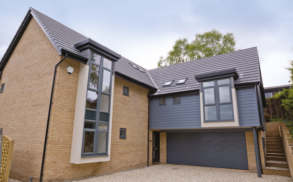 anthracite grey grained windows