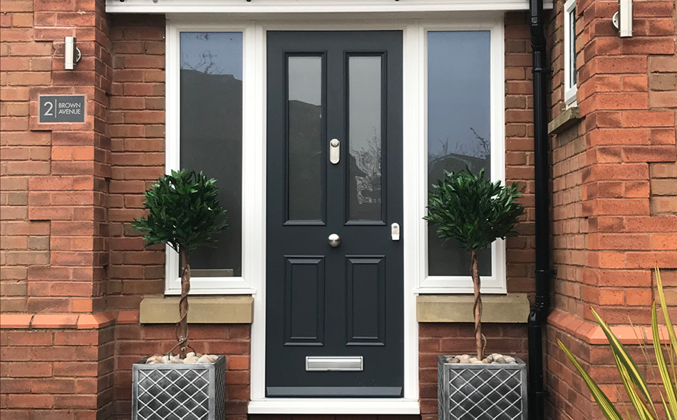 black composite door