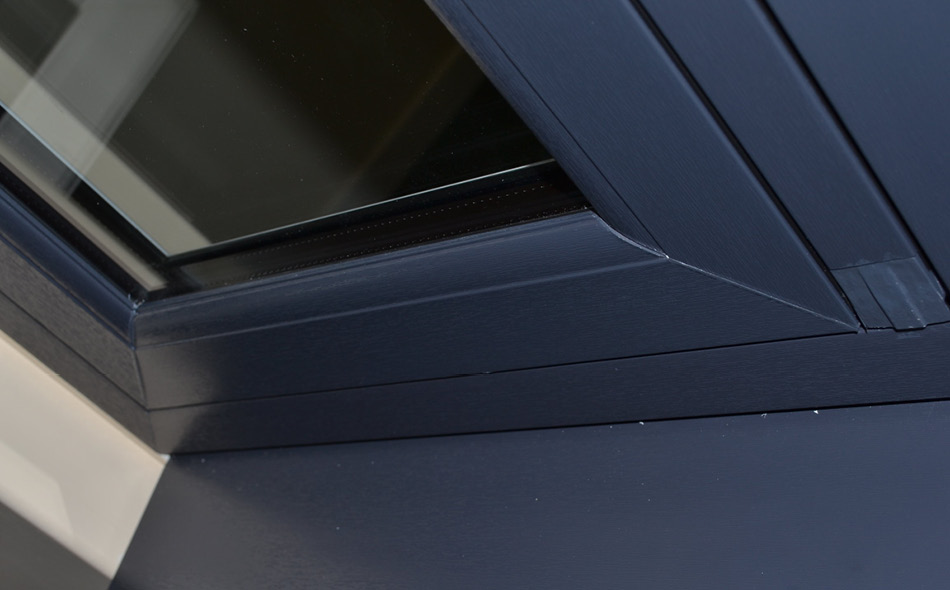 flush sash anthracite windows