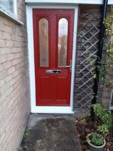 red composite doors