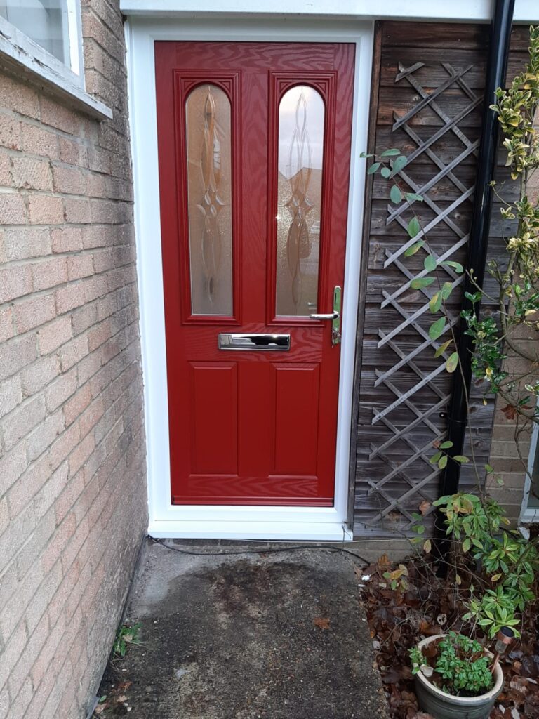 red composite doors