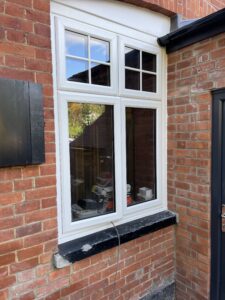 white casement windows