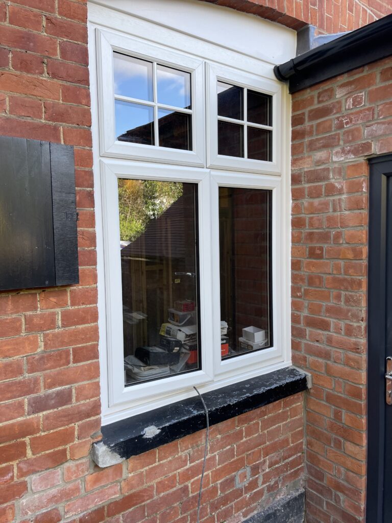 white casement windows