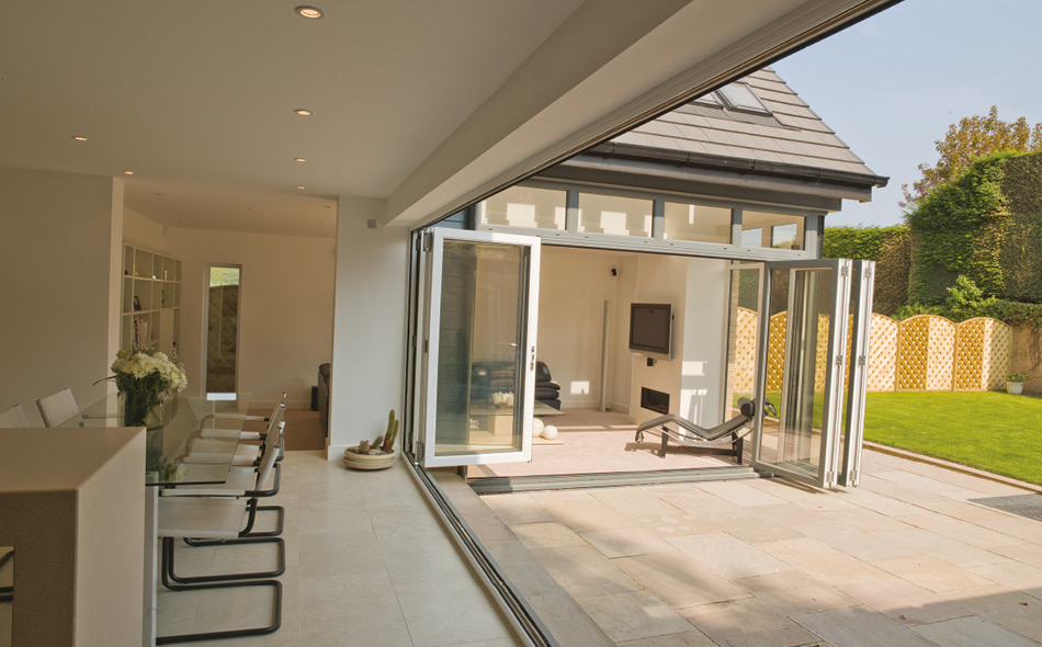 Agate grey bifold door