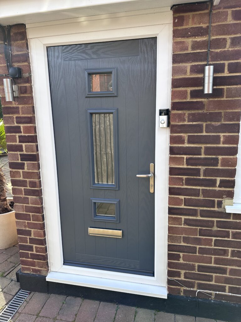 Anthracite grey composite door 1